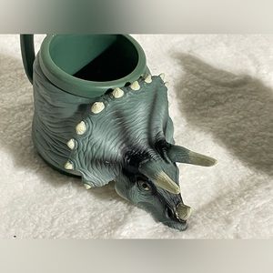 1997 Jurassic Park Plastic Triceratops Mug Vintage